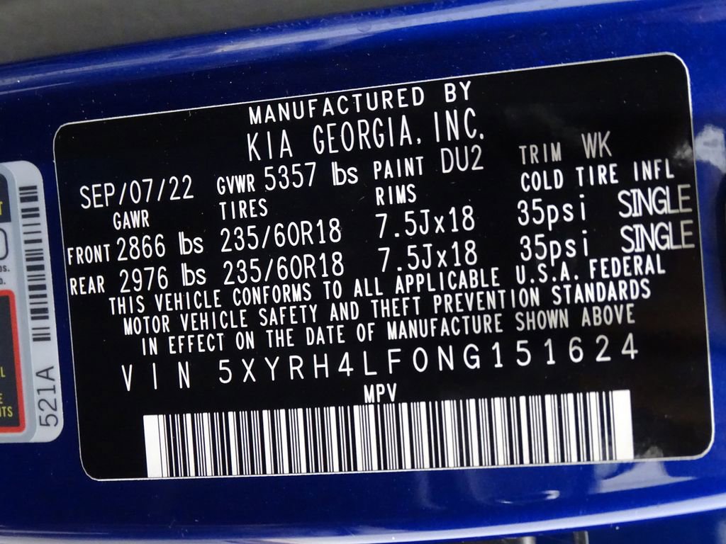 Used 2022 Kia Sorento EX w/ Panoramic Sunroof Package image 24