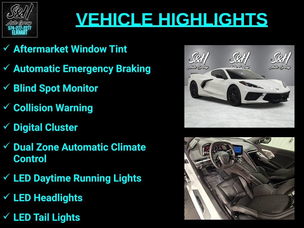 Used 2024 Chevrolet Corvette Stingray Preferred Cpe w/ Battery Protection Package RWD image 3