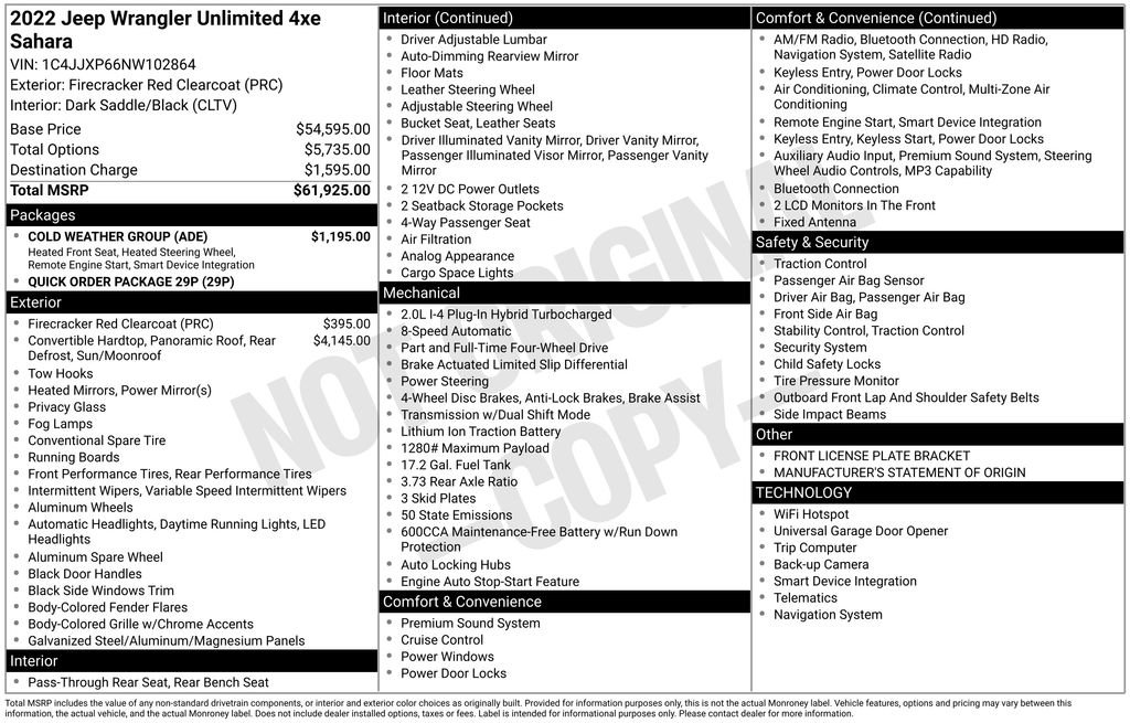 Used 2022 Jeep Wrangler Unlimited Sahara w/ Cold Weather Group image 11