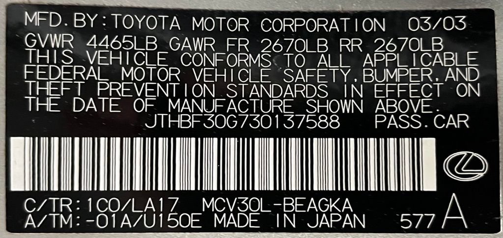 Used 2003 Lexus ES 330 FWD image 59