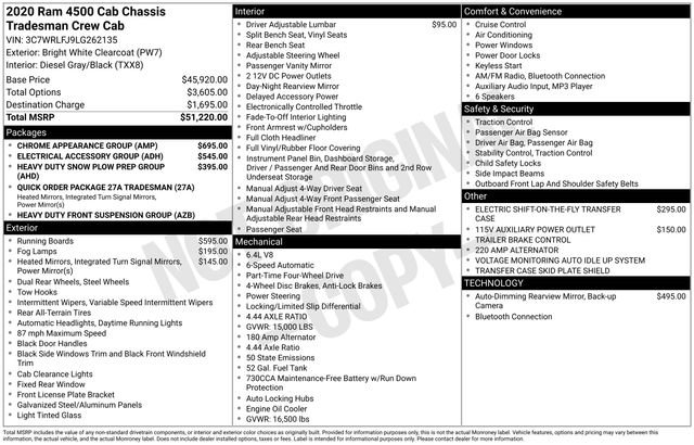 Used 2020 RAM 4500 Tradesman w/ Chrome Appearance Group image 10