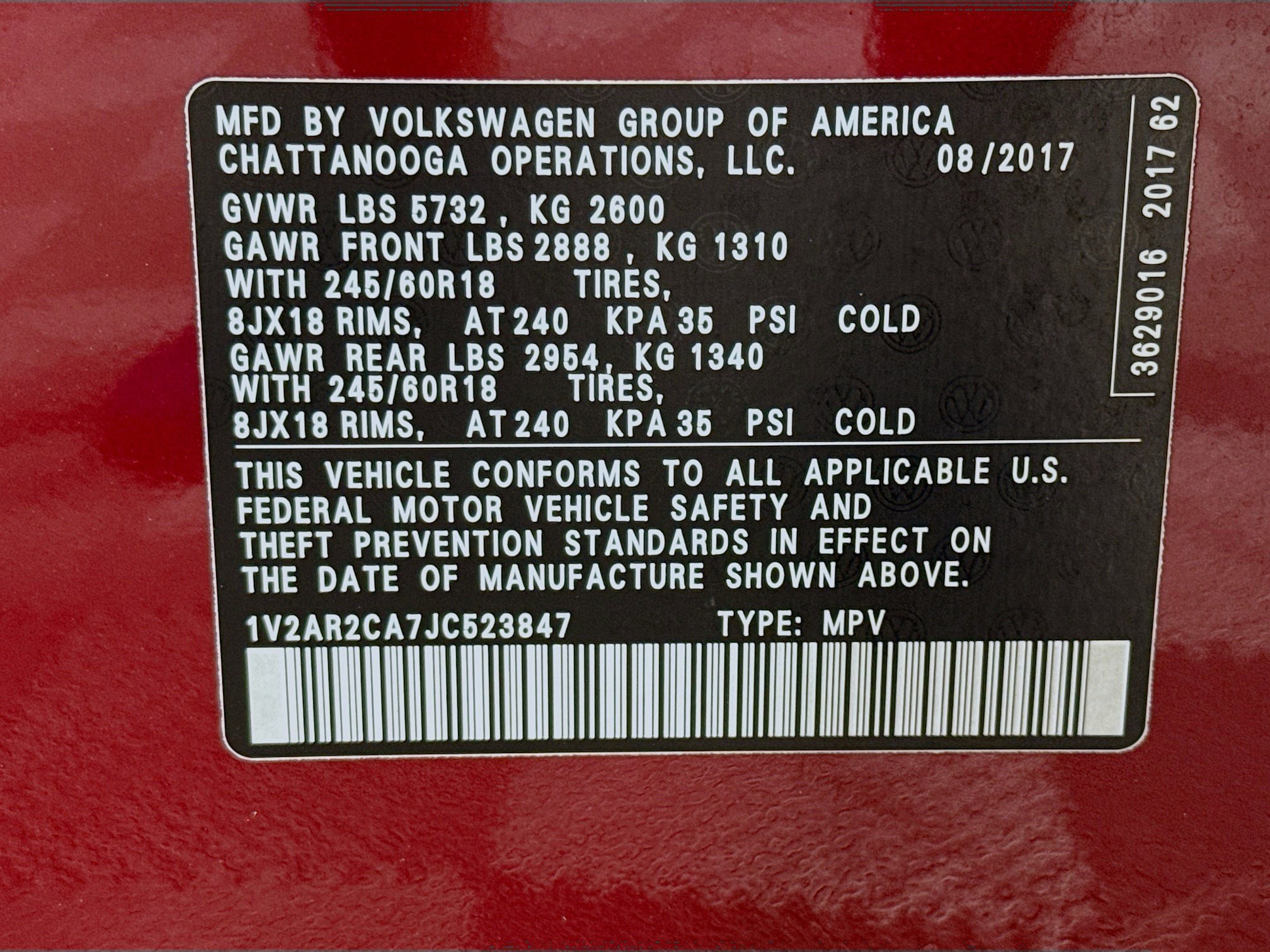 Used 2018 Volkswagen Atlas S image 40