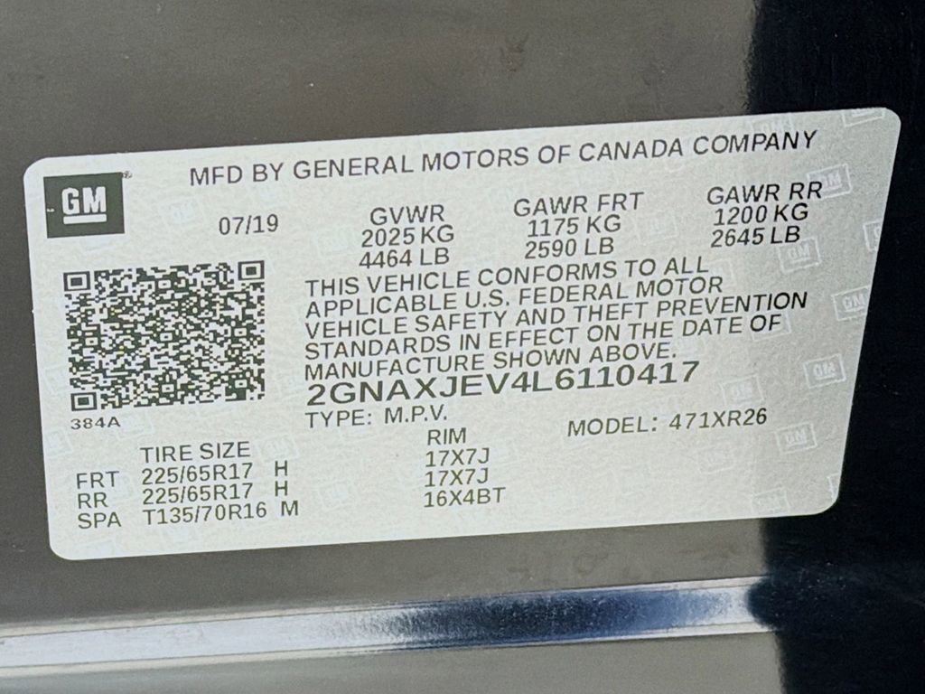 Used 2020 Chevrolet Equinox LT w/ Driver Convenience Package FWD image 36