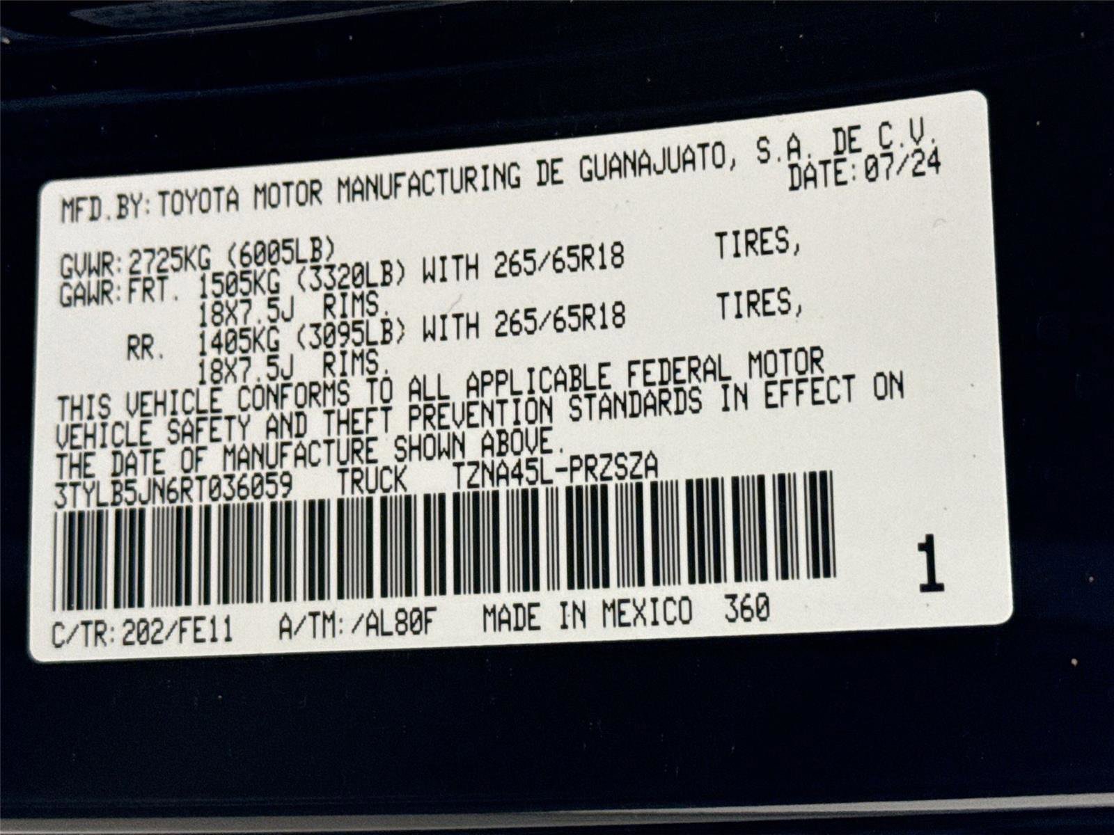 Certified 2024 Toyota Tacoma TRD Sport image 41