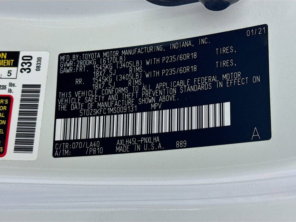 Used 2021 Toyota Sienna Limited image 35