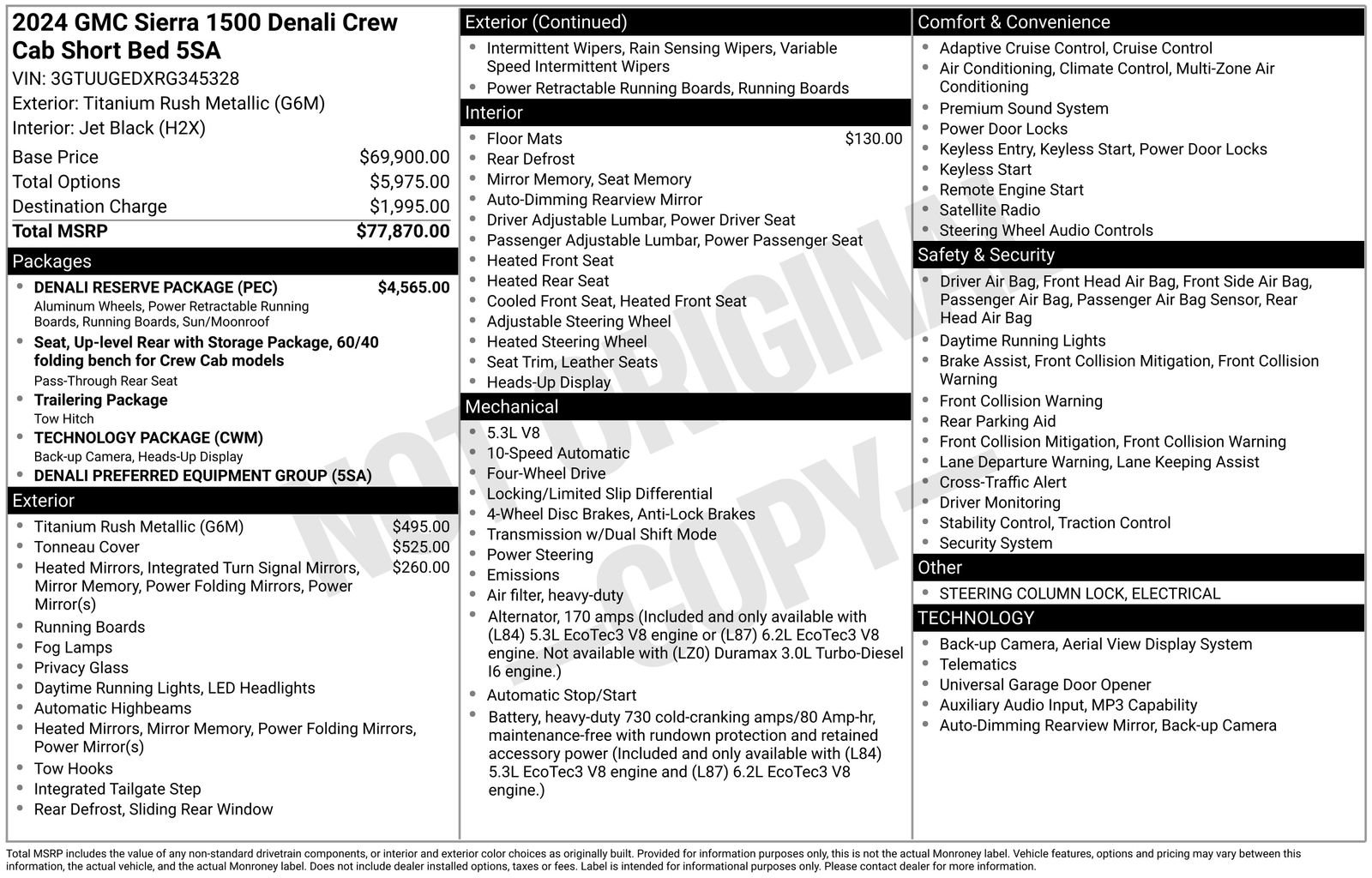 Used 2024 GMC Sierra 1500 Denali w/ Denali Reserve Package AWD/4WD image 26