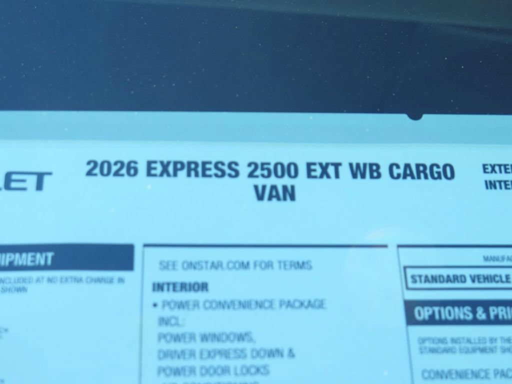 New 2026 Chevrolet Express 2500 Extended w/ Driver Convenience Package RWD image 8