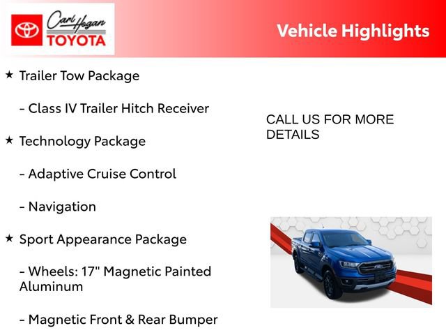 Used 2019 Ford Ranger Lariat w/ Equipment Group 501A Mid RWD image 10