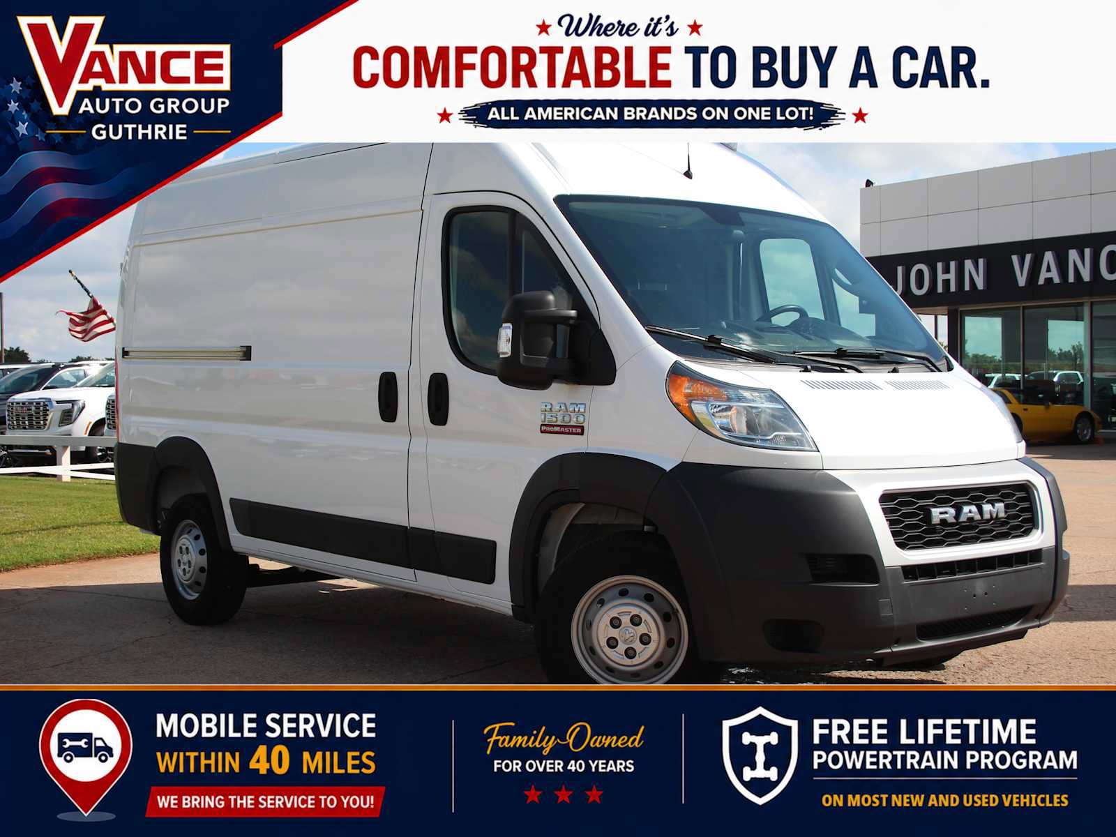 Used 2019 RAM ProMaster 1500 w/ Interior Convenience Group FWD image 1