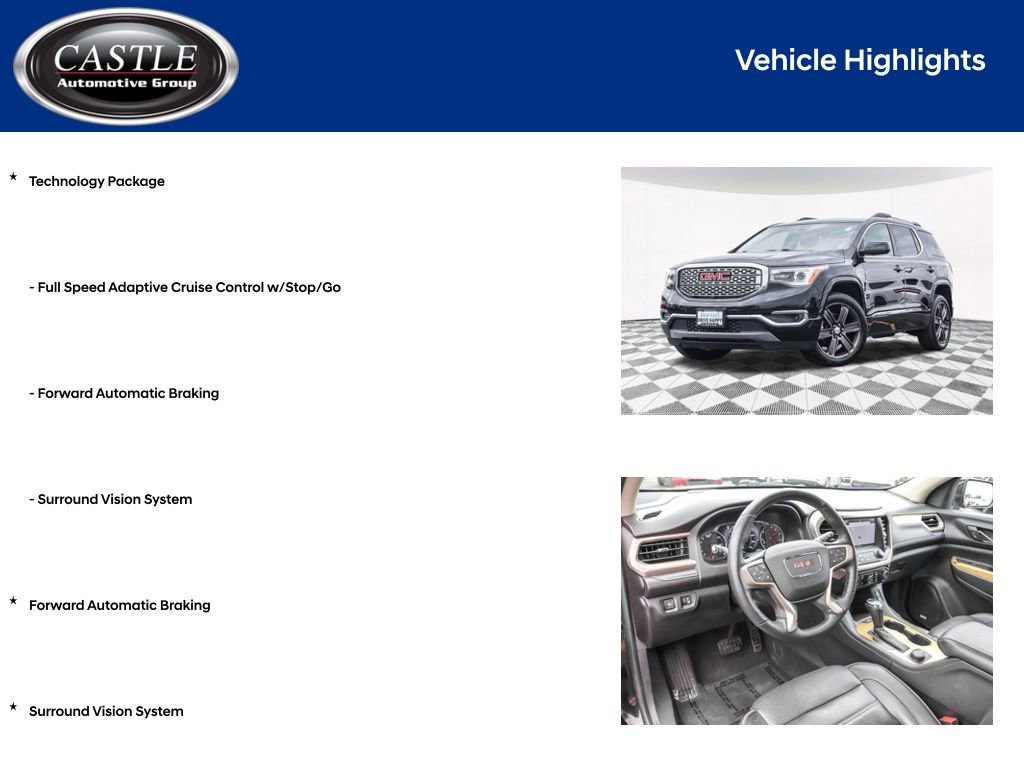Used 2017 GMC Acadia Denali w/ Technology Package AWD/4WD image 7