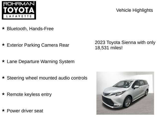 Used 2023 Toyota Sienna XLE AWD/4WD image 7