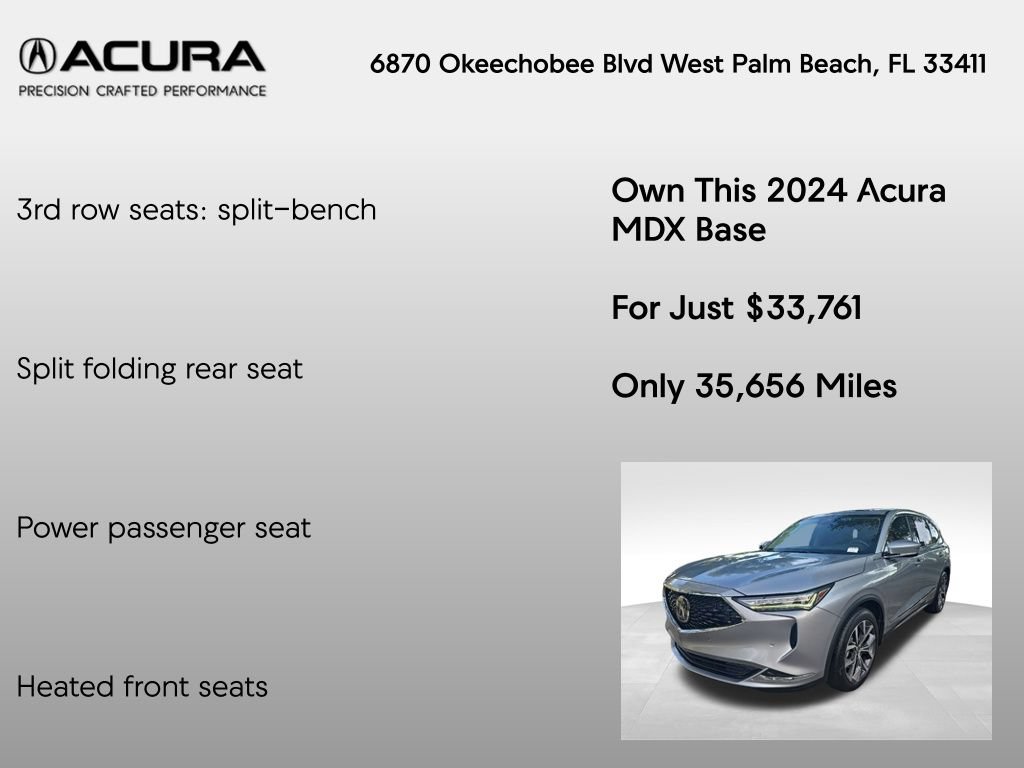 Certified 2024 Acura MDX w/ Technology Package FWD image 20