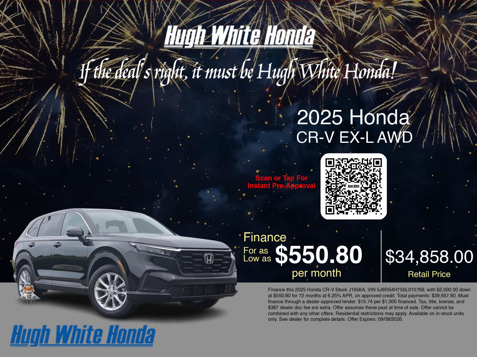 Used 2025 Honda CR-V EX-L image 3