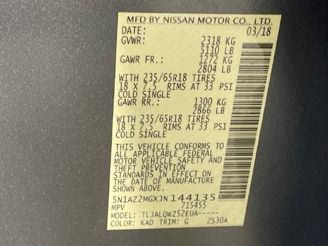 Used 2018 Nissan Murano SV FWD image 31