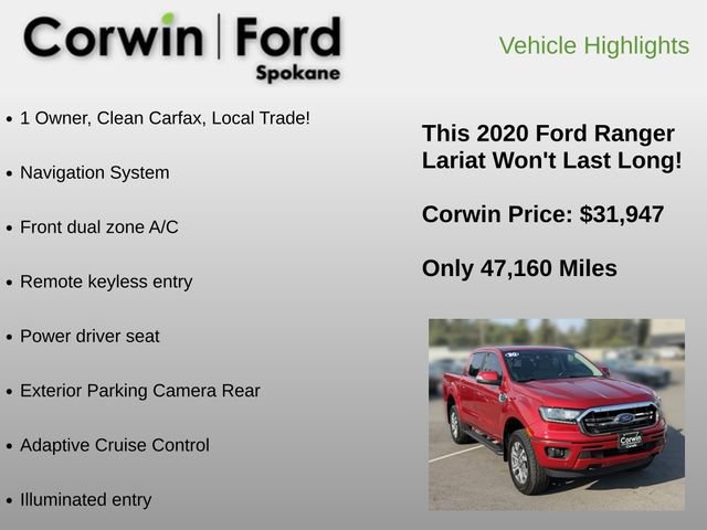 Used 2020 Ford Ranger Lariat w/ Technology Package AWD/4WD image 6