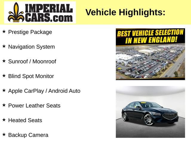Used 2022 Genesis G70 2.0T w/ Prestige Package RWD image 8