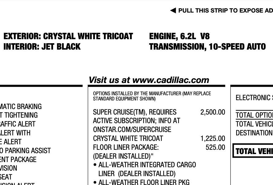 Used 2022 Cadillac Escalade ESV Premium Luxury w/ LPO, Floor Liner Package image 75