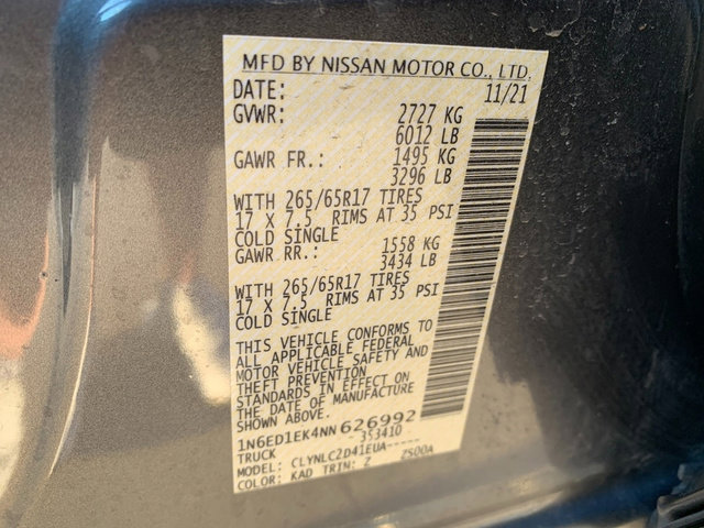 Used 2022 Nissan Frontier SV AWD/4WD image 27