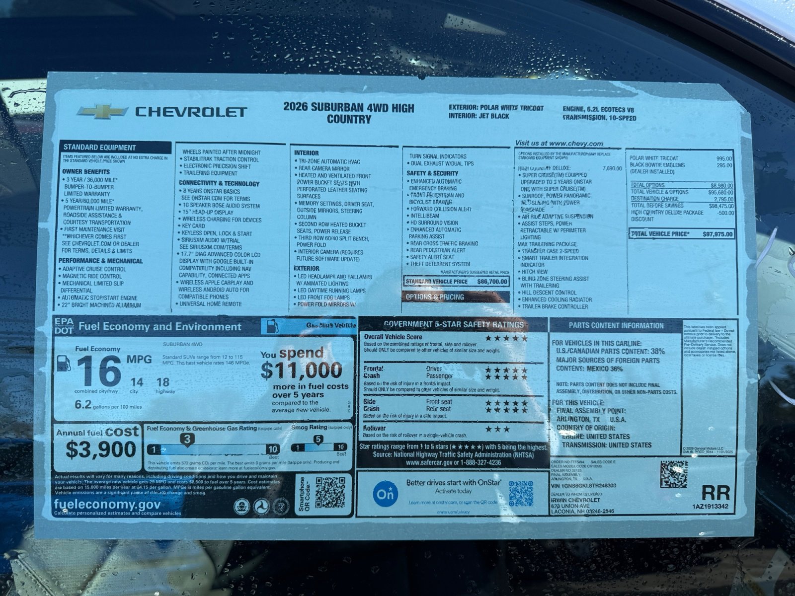 New 2026 Chevrolet Suburban High Country image 29