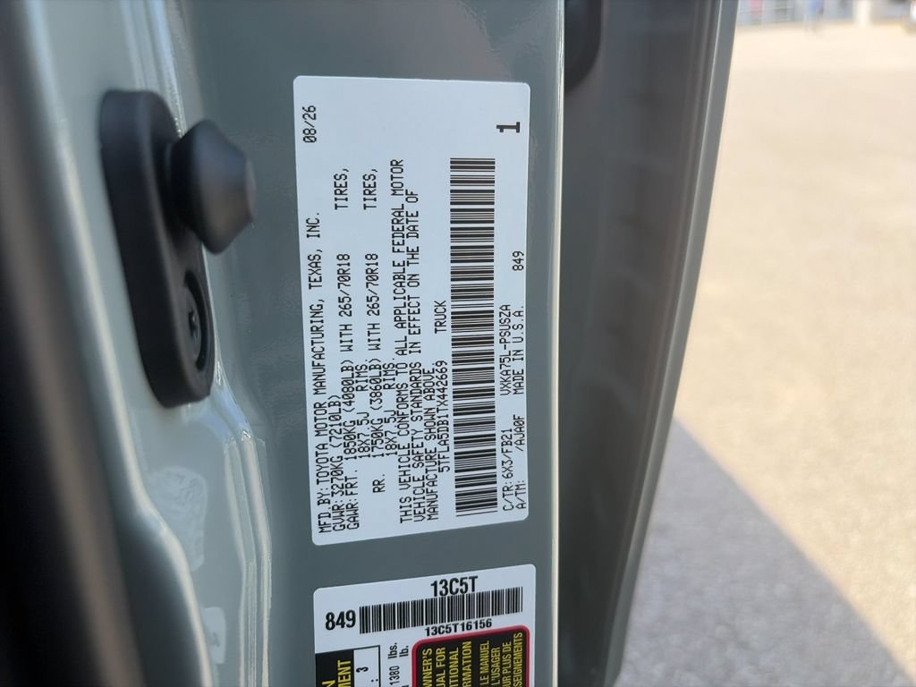 New 2026 Toyota Tundra SR5 AWD/4WD image 34
