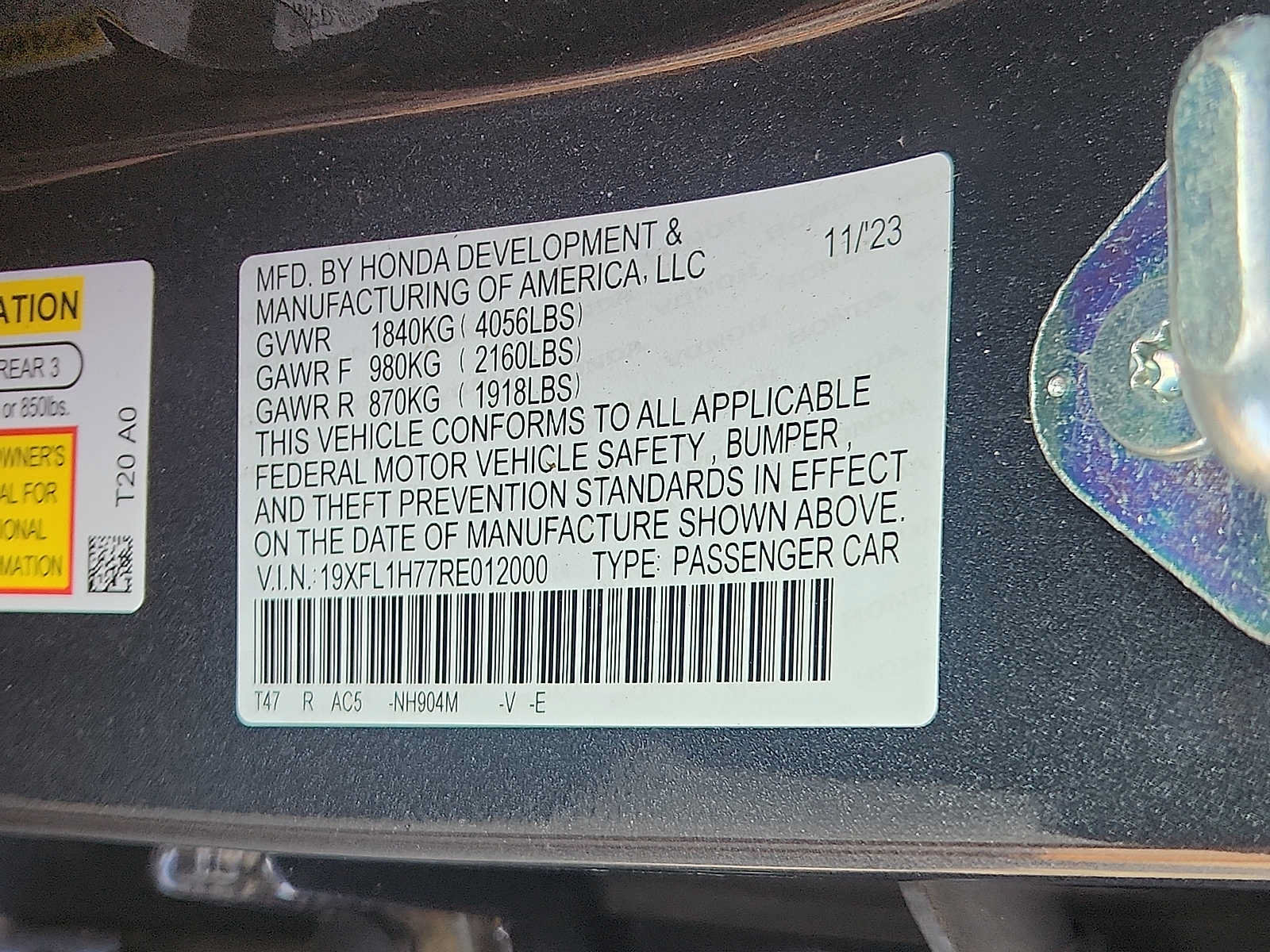 Certified 2024 Honda Civic EX-L image 26