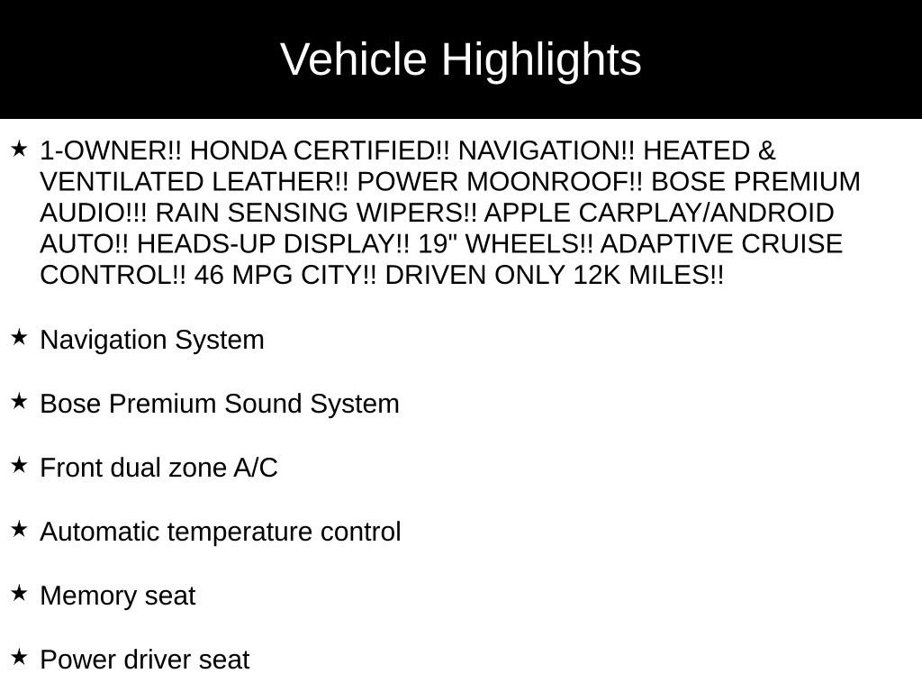 Certified 2025 Honda Accord Touring image 34
