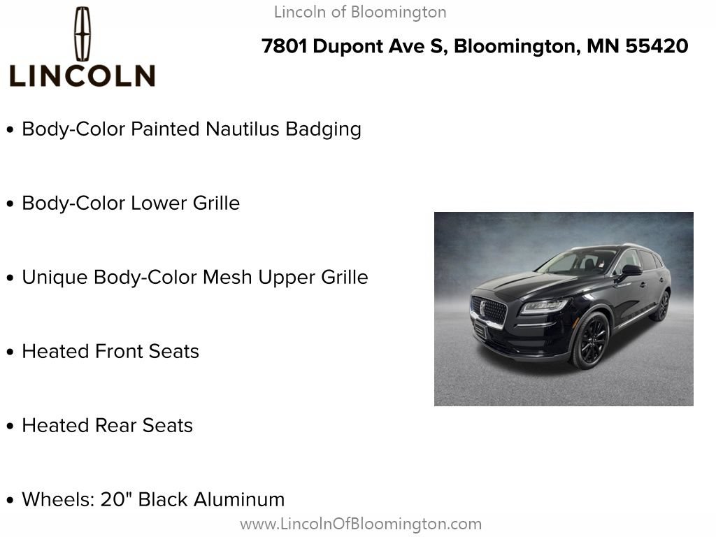 Certified 2022 Lincoln Nautilus Reserve w/ Monochromatic Package AWD/4WD image 10