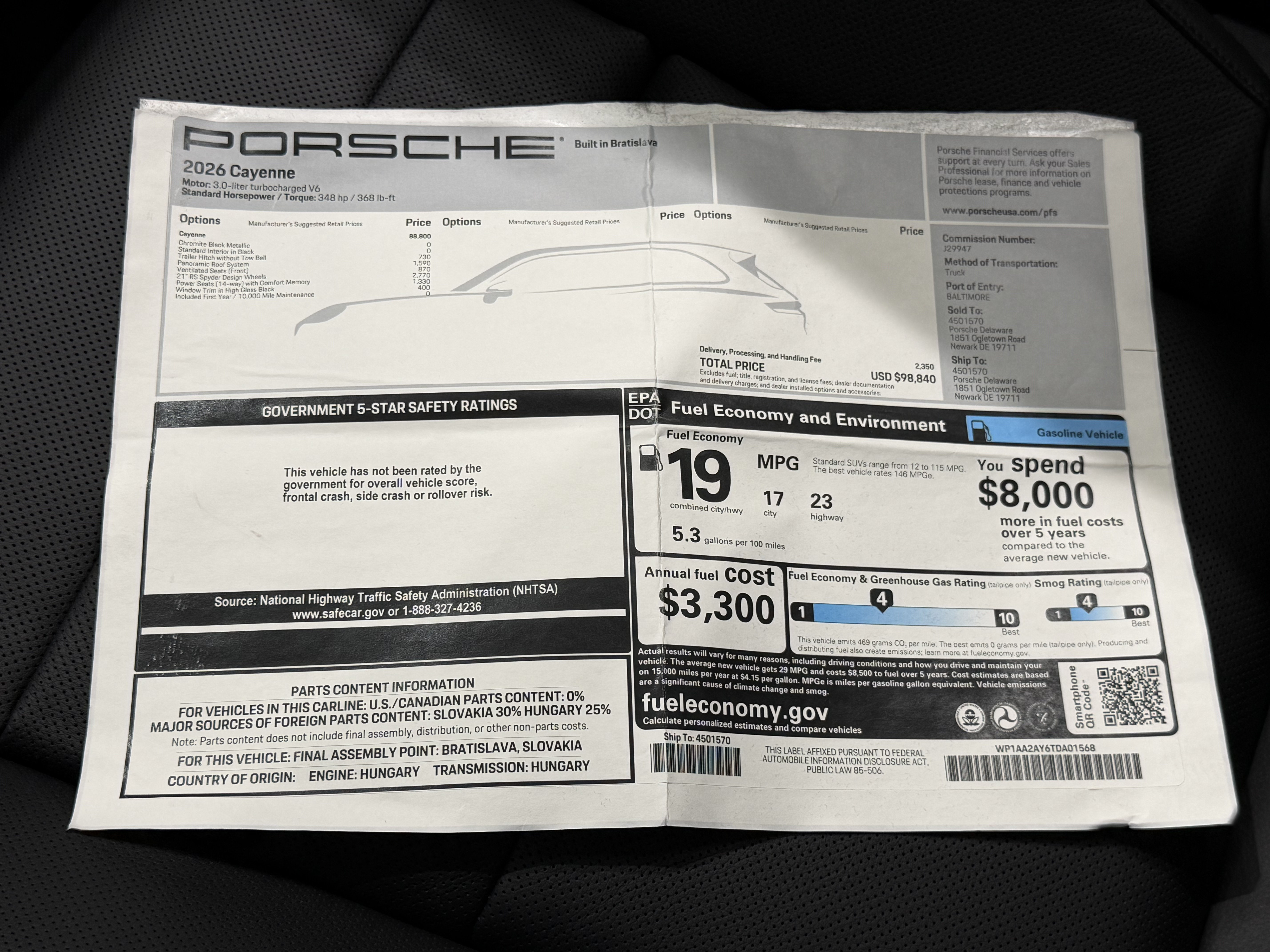 Certified 2026 Porsche Cayenne AWD/4WD image 55