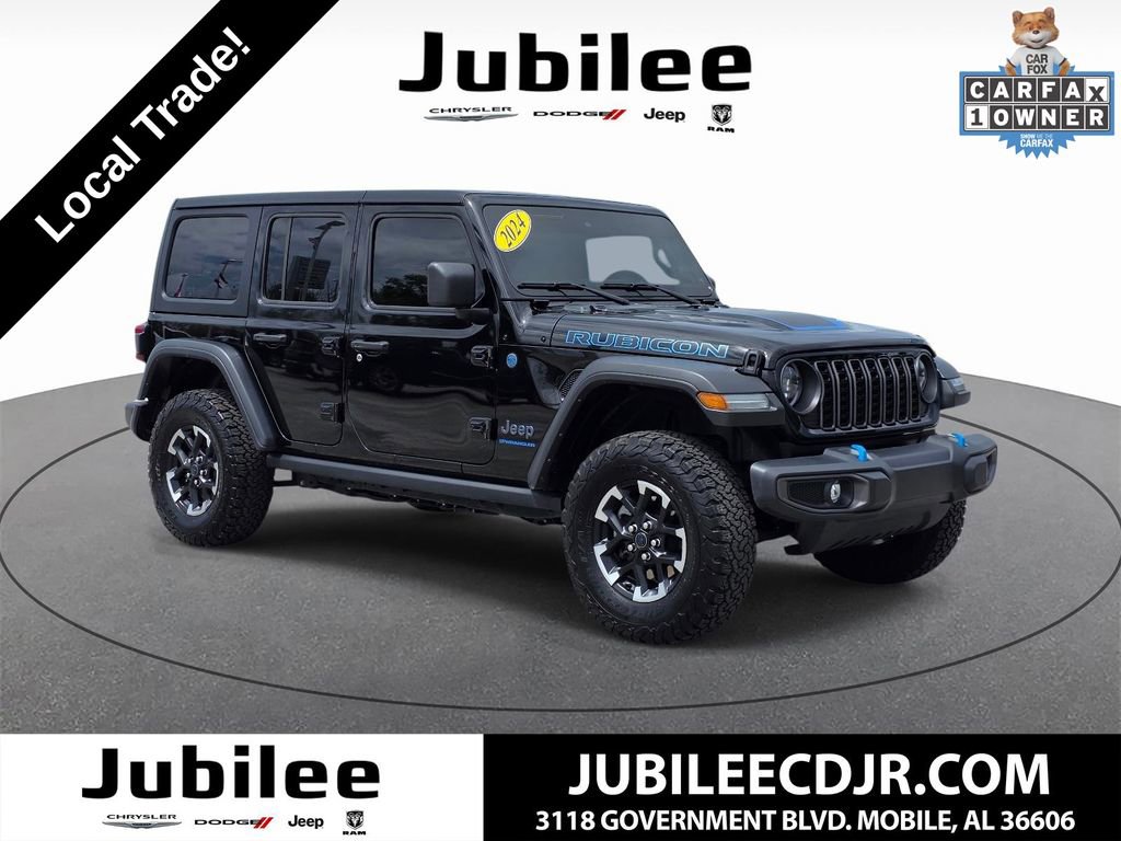 Used 2024 Jeep Wrangler Unlimited Rubicon 4xe AWD/4WD image 1