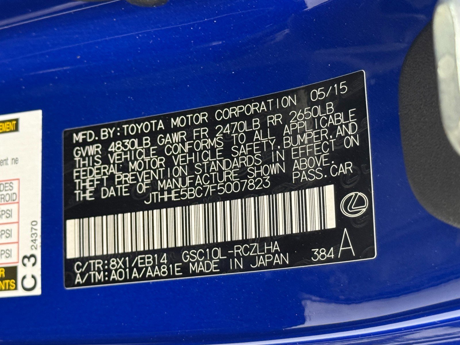 Used 2015 Lexus RC 350 w/ F Sport w/Summer Tires image 41