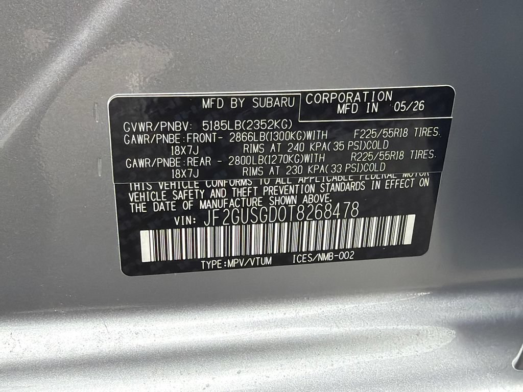 New 2026 Subaru Crosstrek 2.5i Sport w/ Crosstrek Mirror Package AWD/4WD image 31