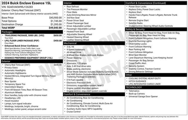 Used 2024 Buick Enclave Essence w/ Trailering Package, 5000 lbs. image 7