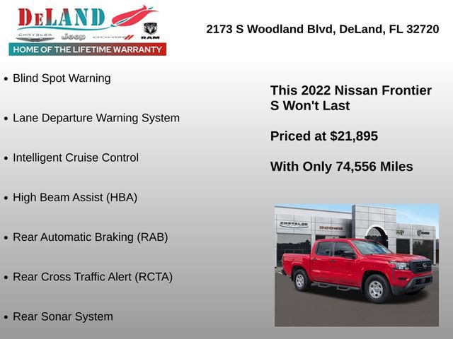 Used 2022 Nissan Frontier S w/ Technology Package image 13