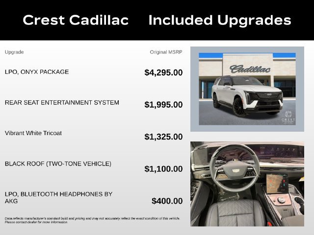 New 2026 Cadillac Escalade IQL Sport 1 w/ LPO, ONYX Package AWD/4WD image 5
