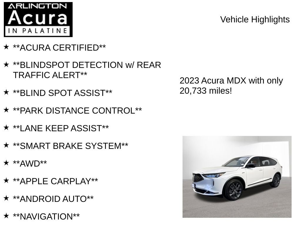 Certified 2023 Acura MDX A-Spec image 7