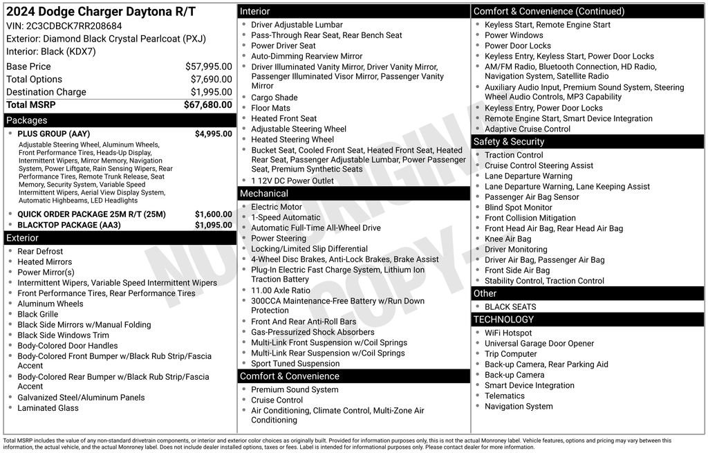 Used 2024 Dodge Charger R/T w/ Plus Group image 2