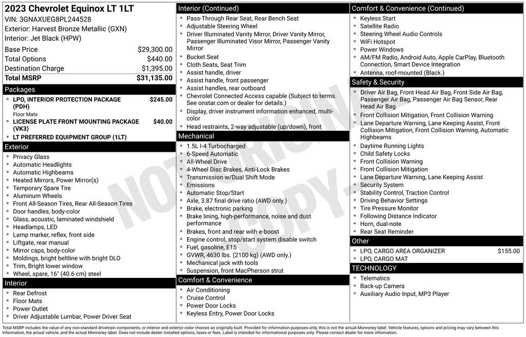 Used 2023 Chevrolet Equinox LT AWD/4WD image 6