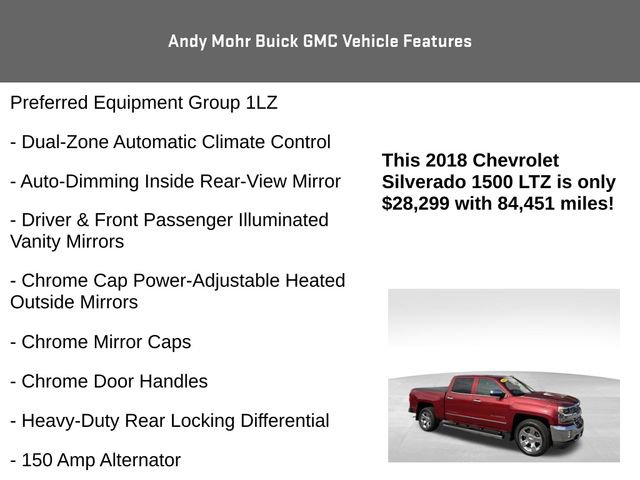 Used 2018 Chevrolet Silverado 1500 LTZ w/ Sport Package AWD/4WD image 16