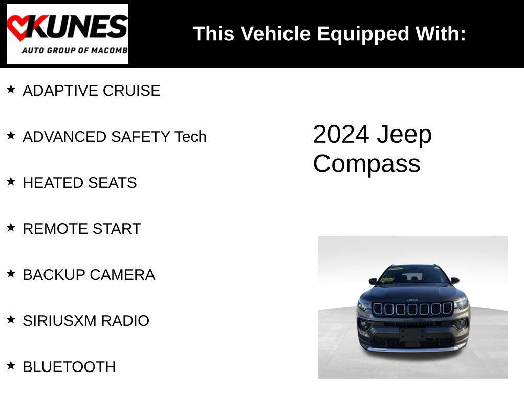 Used 2024 Jeep Compass Limited AWD/4WD image 3