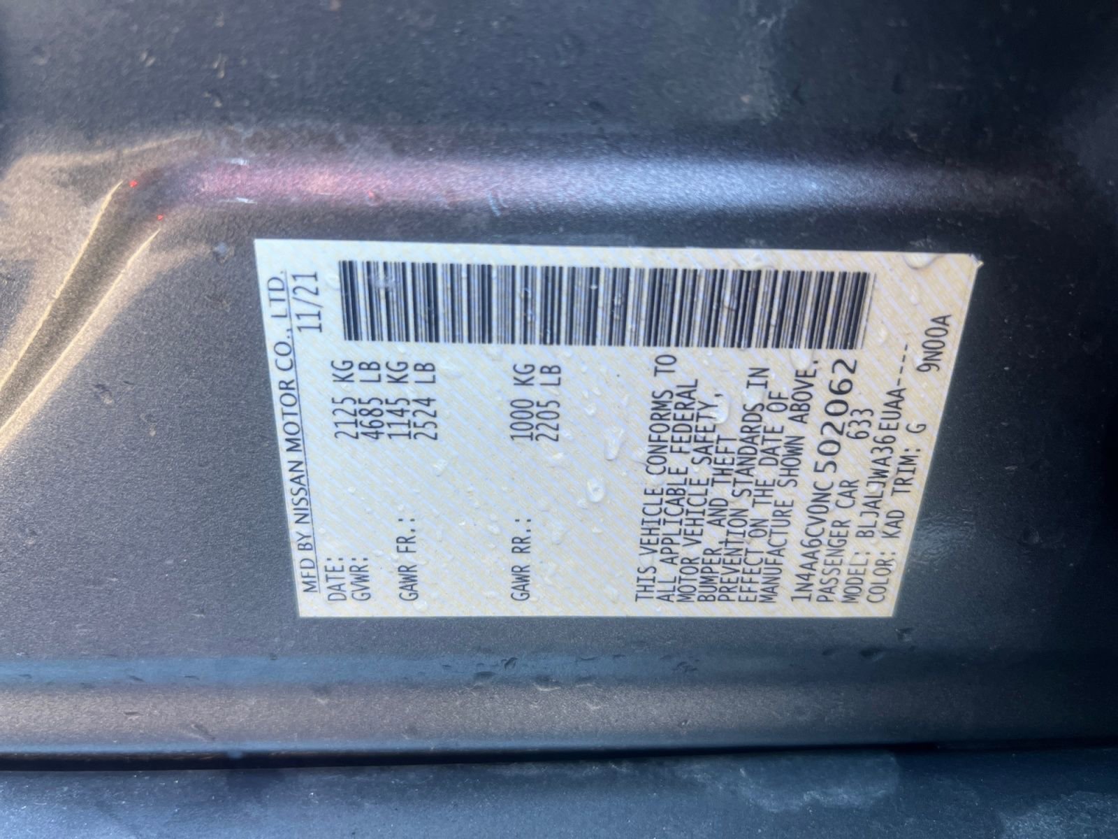 Used 2022 Nissan Maxima SV w/ Floor Mat Group image 37