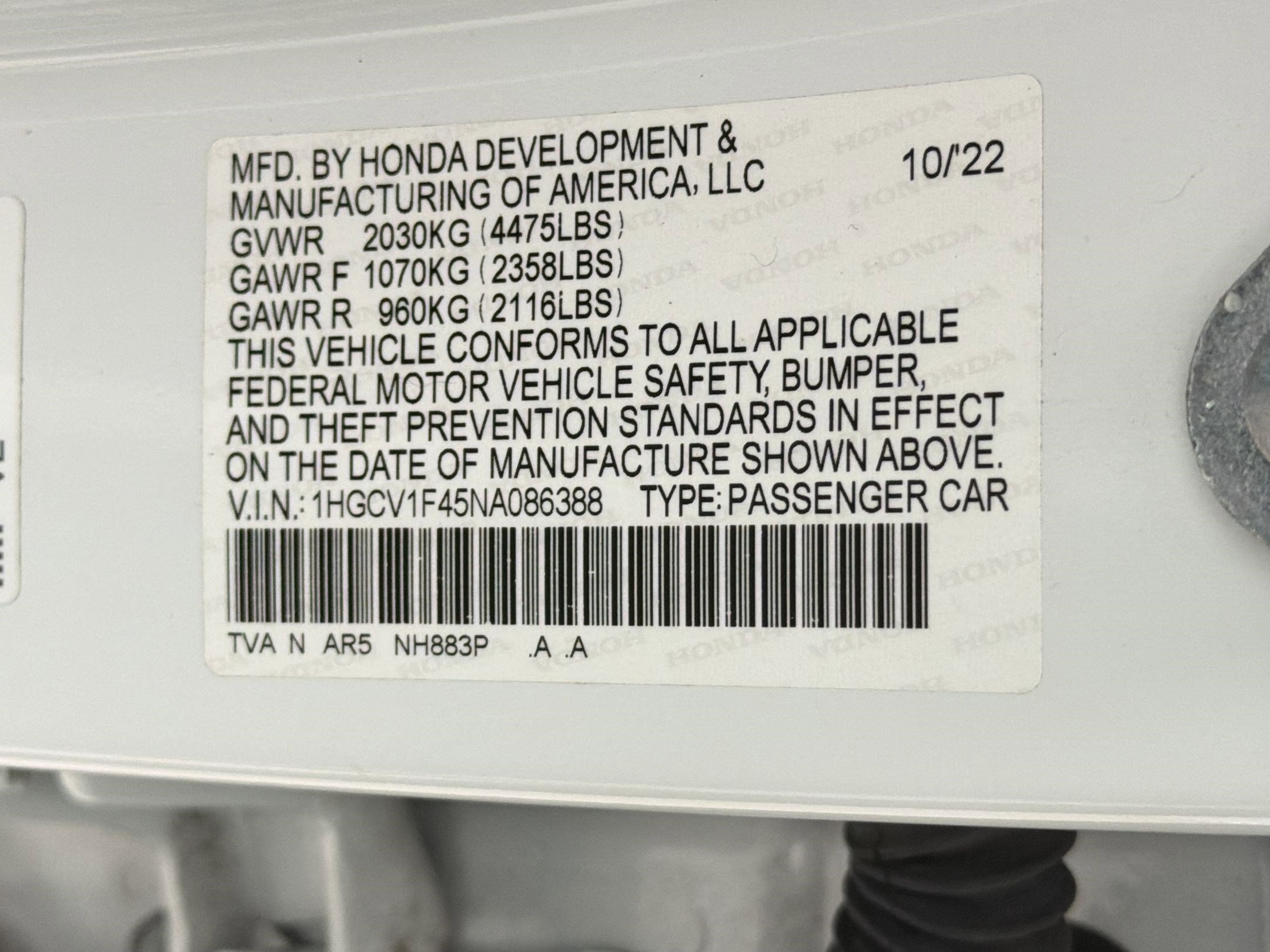 Used 2022 Honda Accord Sport Special Edition image 18