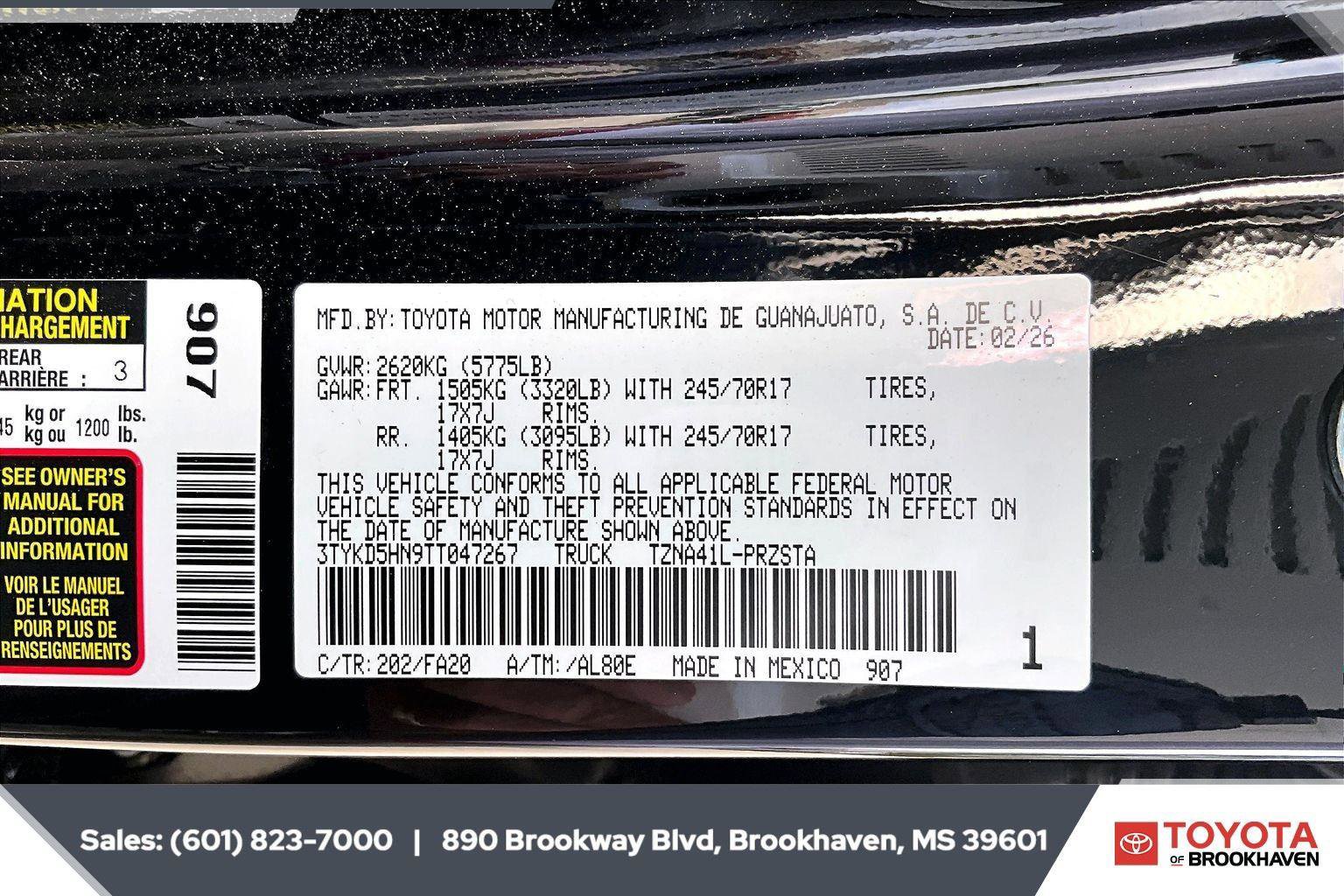 New 2026 Toyota Tacoma SR image 7