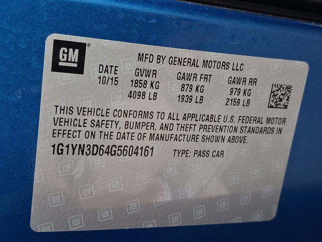 Used 2016 Chevrolet Corvette Z06 w/ Battery Protection Package RWD image 30