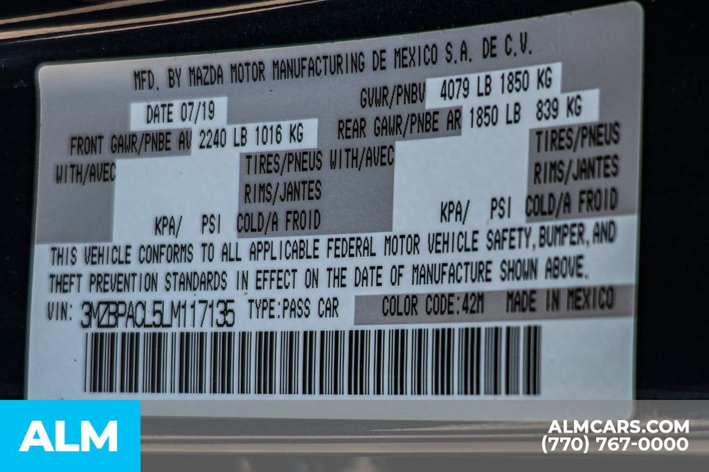 Used 2020 MAZDA MAZDA3 Sedan w/ Select Package image 60