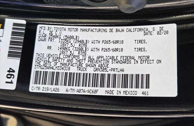 Certified 2020 Toyota Tacoma Limited image 25