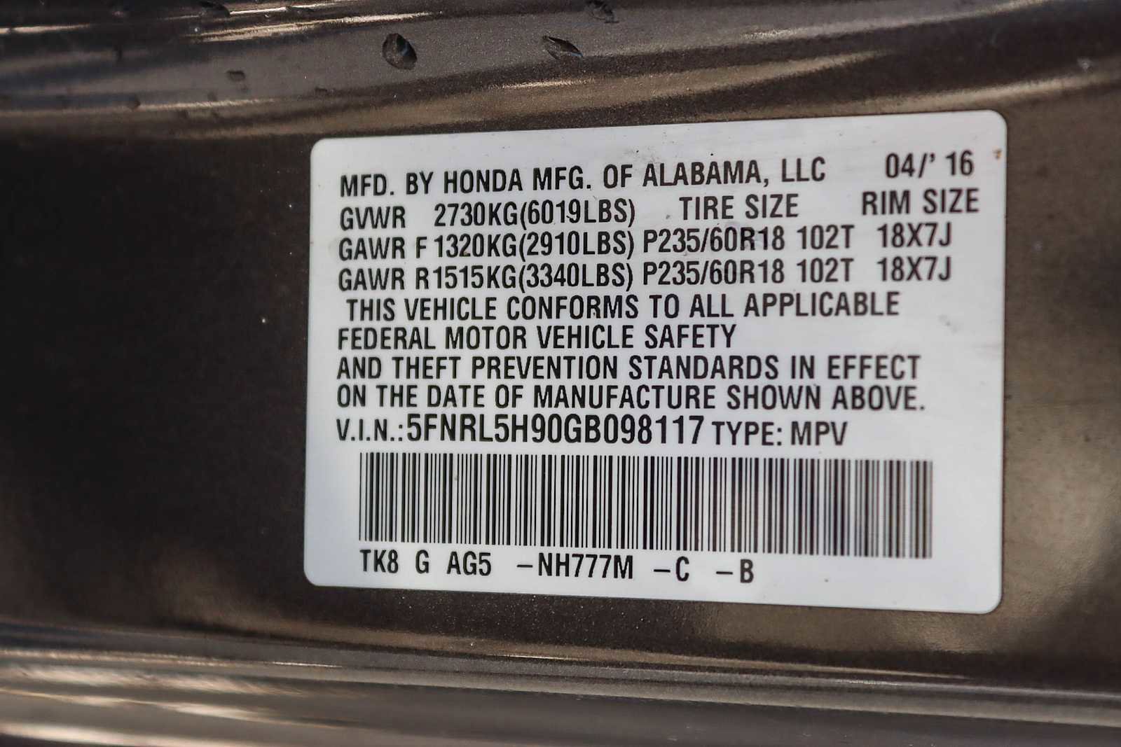 Used 2016 Honda Odyssey Touring image 28