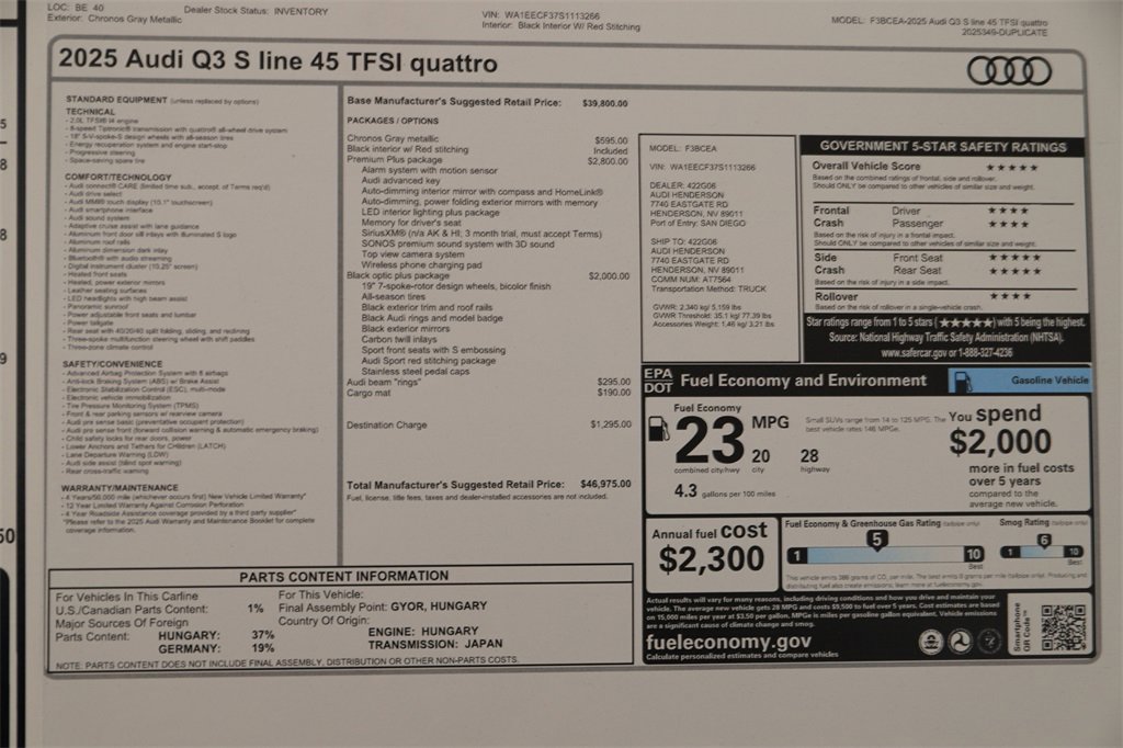New 2025 Audi Q3 2.0T Premium Plus image 32