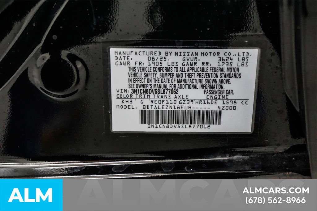 Used 2025 Nissan Versa S w/ Trunk Package FWD image 55