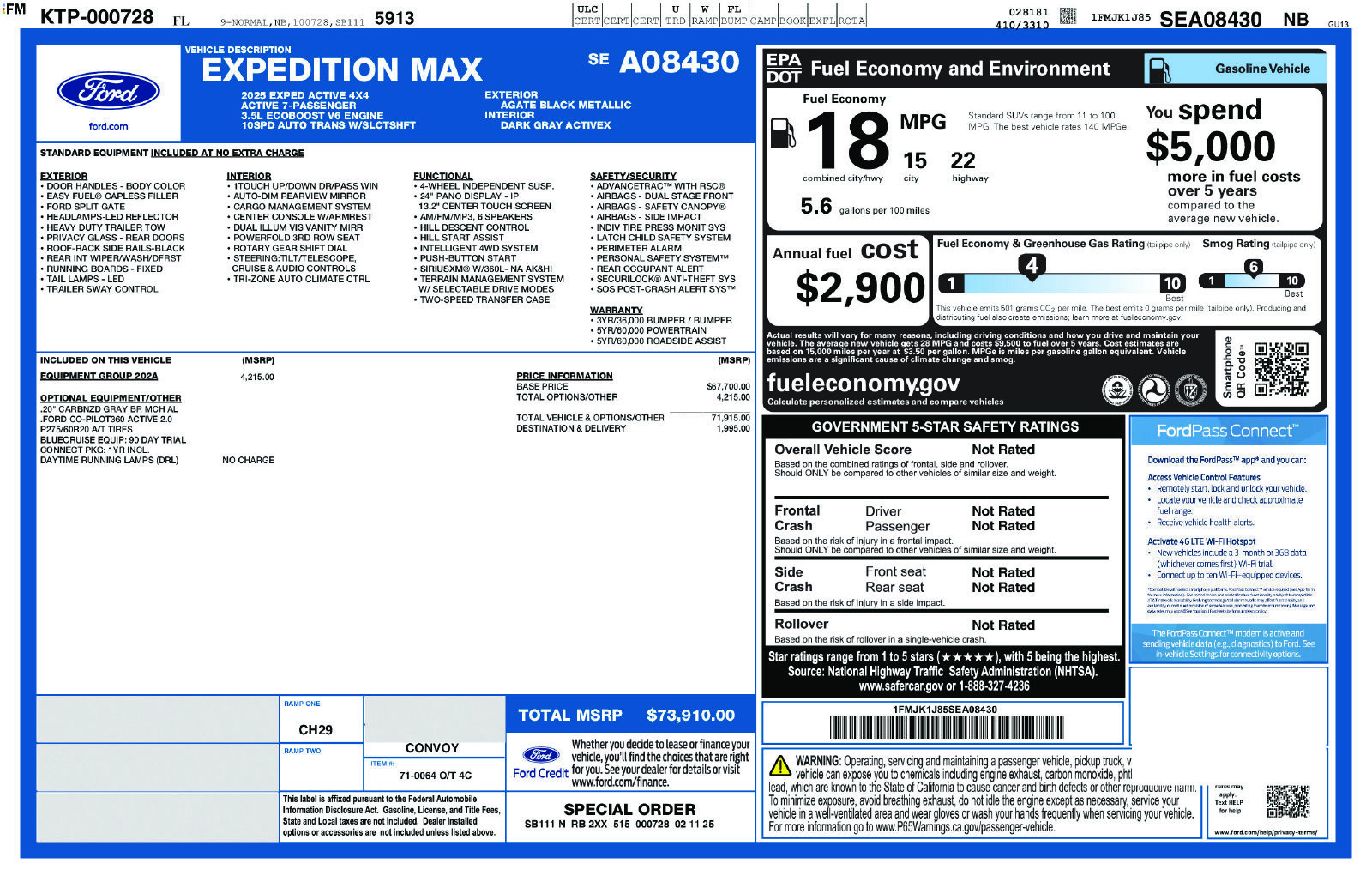 Used 2025 Ford Expedition Max Active AWD/4WD image 24