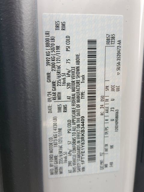 Used 2024 Ford Transit 150 Low Roof w/ Load Area Protection Package RWD image 19